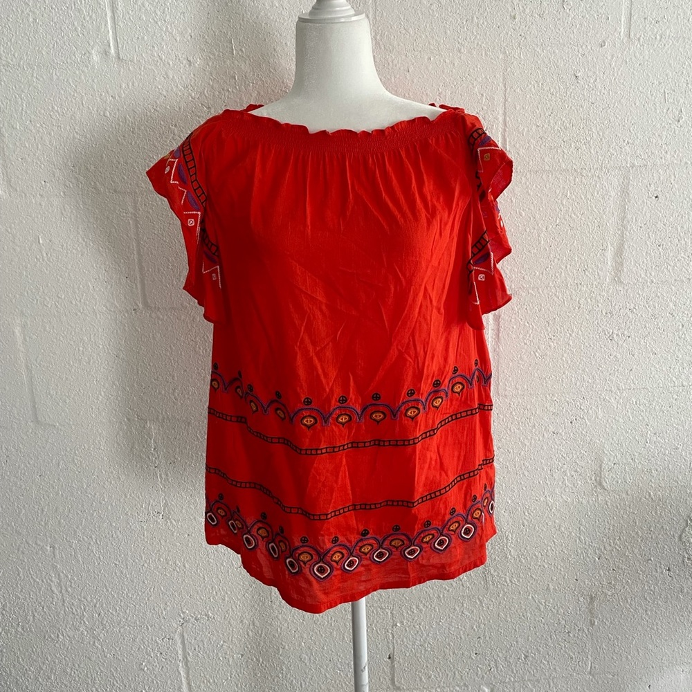 For the Republic Red Blouse
